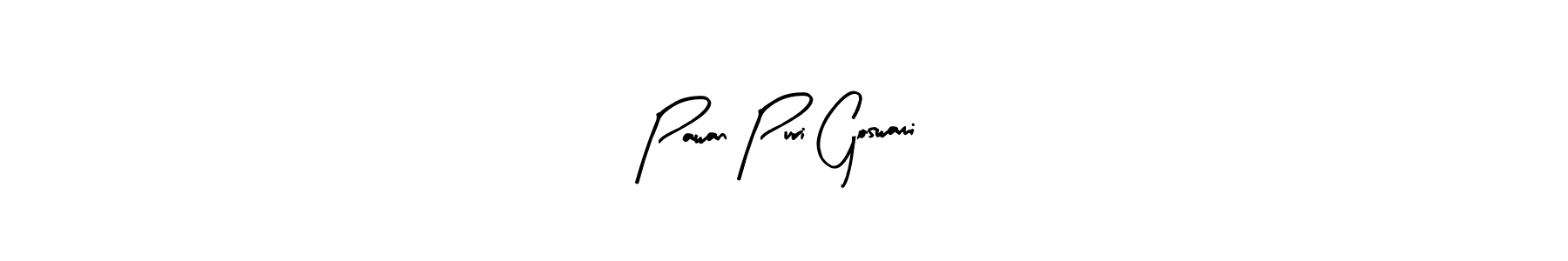 Pawan Puri Goswami stylish signature style. Best Handwritten Sign (Arty Signature) for my name. Handwritten Signature Collection Ideas for my name Pawan Puri Goswami. Pawan Puri Goswami signature style 8 images and pictures png