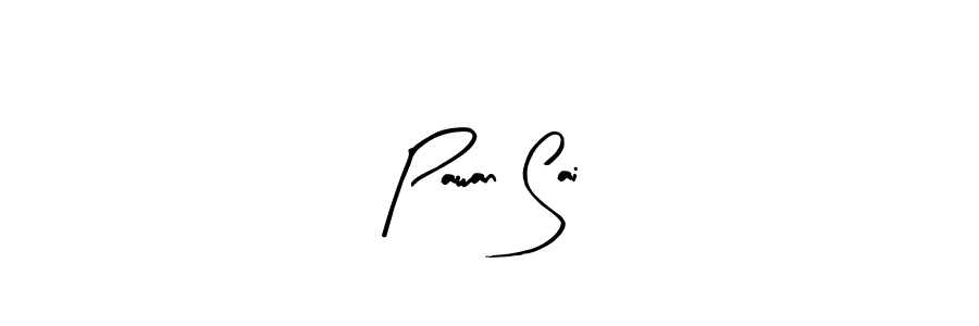 Arty Signature is a professional signature style that is perfect for those who want to add a touch of class to their signature. It is also a great choice for those who want to make their signature more unique. Get Pawan Sai name to fancy signature for free. Pawan Sai signature style 8 images and pictures png
