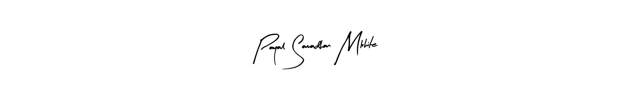 The best way (Arty Signature) to make a short signature is to pick only two or three words in your name. The name Payal Samadhan Mkhite include a total of six letters. For converting this name. Payal Samadhan Mkhite signature style 8 images and pictures png