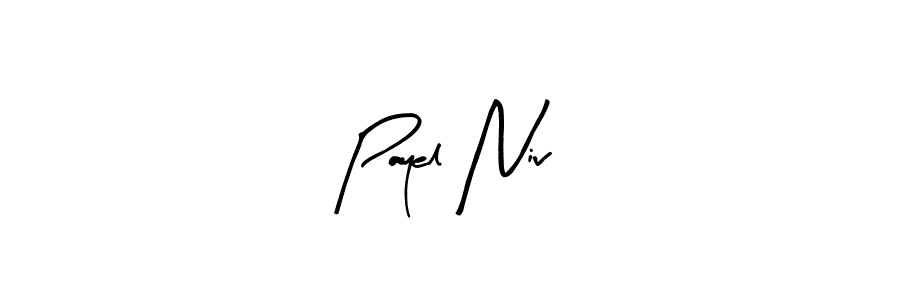 Similarly Arty Signature is the best handwritten signature design. Signature creator online .You can use it as an online autograph creator for name Payel Niv. Payel Niv signature style 8 images and pictures png