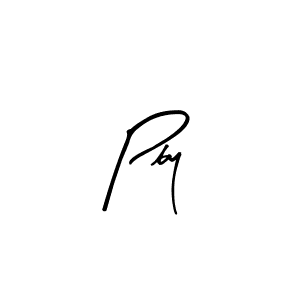 Arty Signature is a professional signature style that is perfect for those who want to add a touch of class to their signature. It is also a great choice for those who want to make their signature more unique. Get Pby name to fancy signature for free. Pby signature style 8 images and pictures png