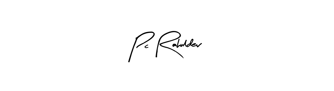 You should practise on your own different ways (Arty Signature) to write your name (Pc Rahuldev) in signature. don't let someone else do it for you. Pc Rahuldev signature style 8 images and pictures png