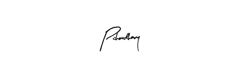 Similarly Arty Signature is the best handwritten signature design. Signature creator online .You can use it as an online autograph creator for name Pchoudhary. Pchoudhary signature style 8 images and pictures png