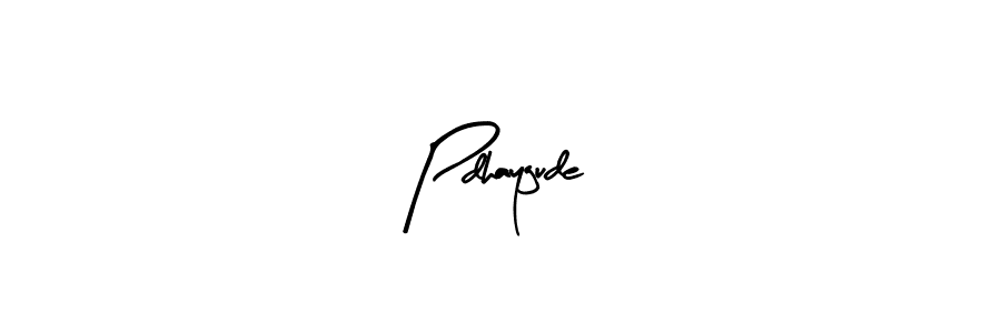 Make a beautiful signature design for name Pdhaygude. Use this online signature maker to create a handwritten signature for free. Pdhaygude signature style 8 images and pictures png