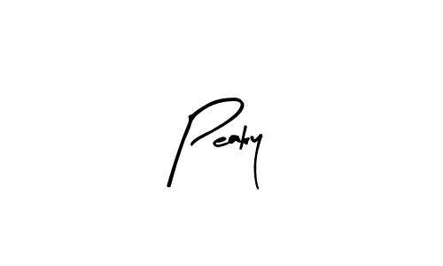 Design your own signature with our free online signature maker. With this signature software, you can create a handwritten (Arty Signature) signature for name Peaky. Peaky signature style 8 images and pictures png
