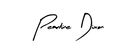 Make a beautiful signature design for name Pearline Dixon. With this signature (Arty Signature) style, you can create a handwritten signature for free. Pearline Dixon signature style 8 images and pictures png