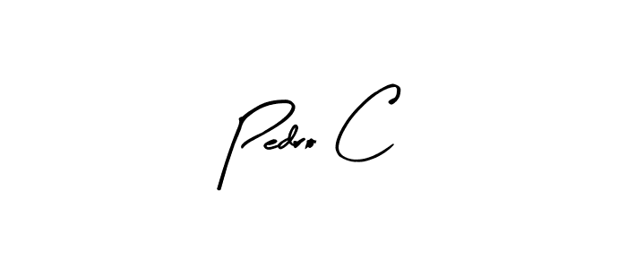 Similarly Arty Signature is the best handwritten signature design. Signature creator online .You can use it as an online autograph creator for name Pedro C. Pedro C signature style 8 images and pictures png