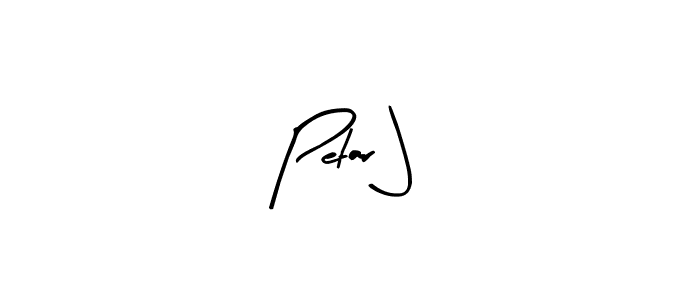 Design your own signature with our free online signature maker. With this signature software, you can create a handwritten (Arty Signature) signature for name Petar J. Petar J signature style 8 images and pictures png