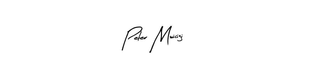 The best way (Arty Signature) to make a short signature is to pick only two or three words in your name. The name Peter Mwicigi include a total of six letters. For converting this name. Peter Mwicigi signature style 8 images and pictures png