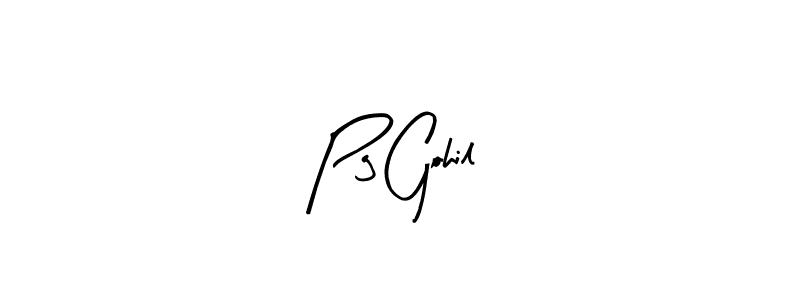 Use a signature maker to create a handwritten signature online. With this signature software, you can design (Arty Signature) your own signature for name Pg Gohil. Pg Gohil signature style 8 images and pictures png