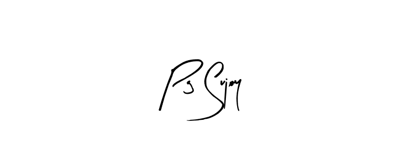 This is the best signature style for the Pg Sujoy name. Also you like these signature font (Arty Signature). Mix name signature. Pg Sujoy signature style 8 images and pictures png