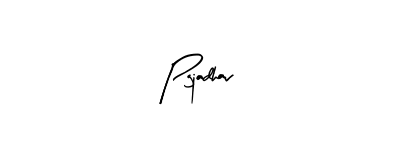 How to make Pgjadhav name signature. Use Arty Signature style for creating short signs online. This is the latest handwritten sign. Pgjadhav signature style 8 images and pictures png