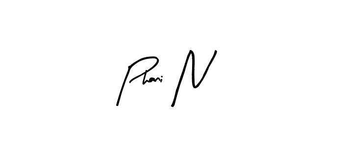 Best and Professional Signature Style for Phani N. Arty Signature Best Signature Style Collection. Phani N signature style 8 images and pictures png