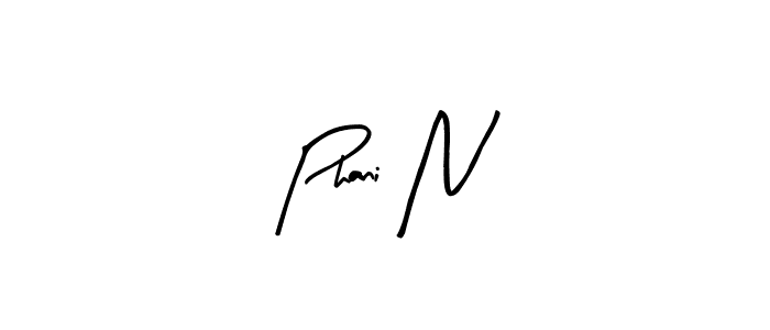 Also You can easily find your signature by using the search form. We will create Phani N name handwritten signature images for you free of cost using Arty Signature sign style. Phani N signature style 8 images and pictures png
