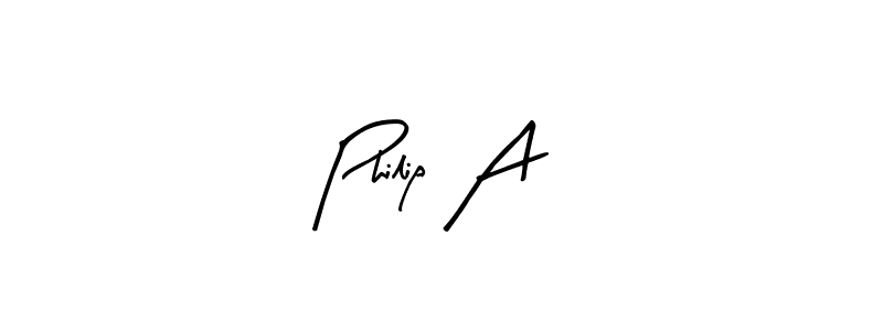 Make a beautiful signature design for name Philip A. With this signature (Arty Signature) style, you can create a handwritten signature for free. Philip A signature style 8 images and pictures png