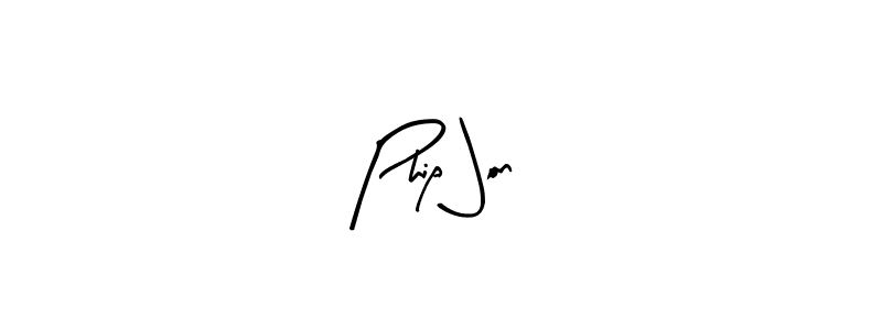 Also You can easily find your signature by using the search form. We will create Phip Jon name handwritten signature images for you free of cost using Arty Signature sign style. Phip Jon signature style 8 images and pictures png