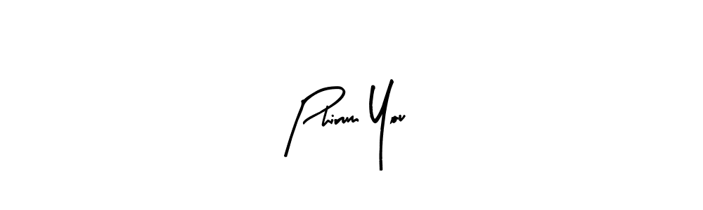 Use a signature maker to create a handwritten signature online. With this signature software, you can design (Arty Signature) your own signature for name Phirum You. Phirum You signature style 8 images and pictures png