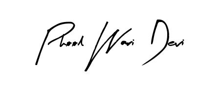 Create your official email sign-off with Phool Wari Devi name in Arty Signature style. Crisp, clean, and perfectly legible across all screens. Phool Wari Devi signature style 8 images and pictures png