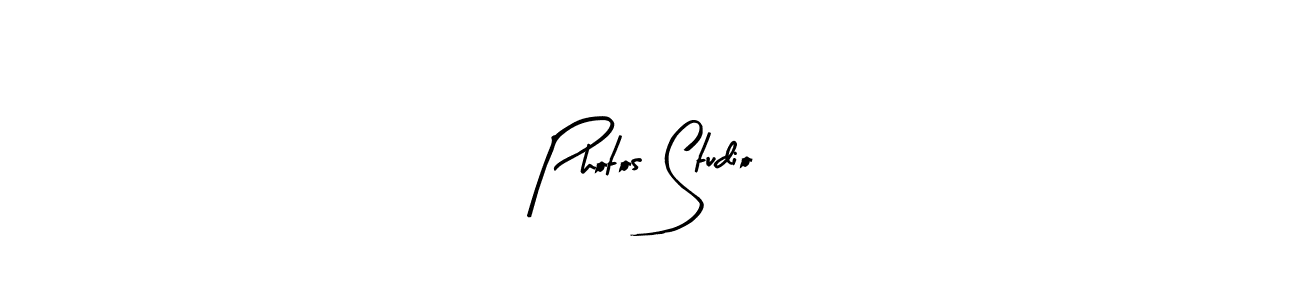 Arty Signature is a professional signature style that is perfect for those who want to add a touch of class to their signature. It is also a great choice for those who want to make their signature more unique. Get Photos Studio name to fancy signature for free. Photos Studio signature style 8 images and pictures png