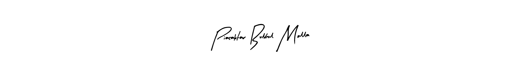 Similarly Arty Signature is the best handwritten signature design. Signature creator online .You can use it as an online autograph creator for name Piasaktar Bulbul Molla. Piasaktar Bulbul Molla signature style 8 images and pictures png