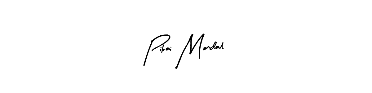 Make a beautiful signature design for name Pikai Mondal. With this signature (Arty Signature) style, you can create a handwritten signature for free. Pikai Mondal signature style 8 images and pictures png