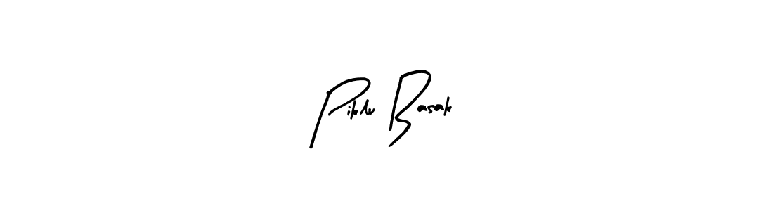 Similarly Arty Signature is the best handwritten signature design. Signature creator online .You can use it as an online autograph creator for name Piklu Basak. Piklu Basak signature style 8 images and pictures png