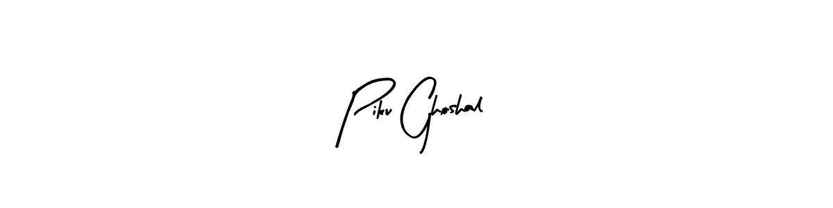 Use a signature maker to create a handwritten signature online. With this signature software, you can design (Arty Signature) your own signature for name Piku Ghoshal. Piku Ghoshal signature style 8 images and pictures png