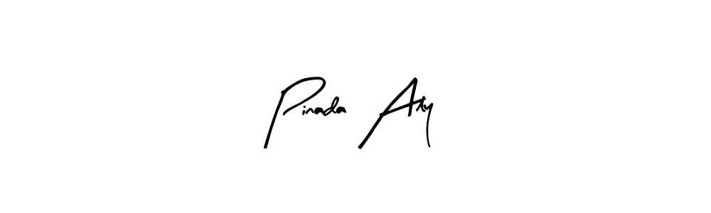 Pinada Aly stylish signature style. Best Handwritten Sign (Arty Signature) for my name. Handwritten Signature Collection Ideas for my name Pinada Aly. Pinada Aly signature style 8 images and pictures png