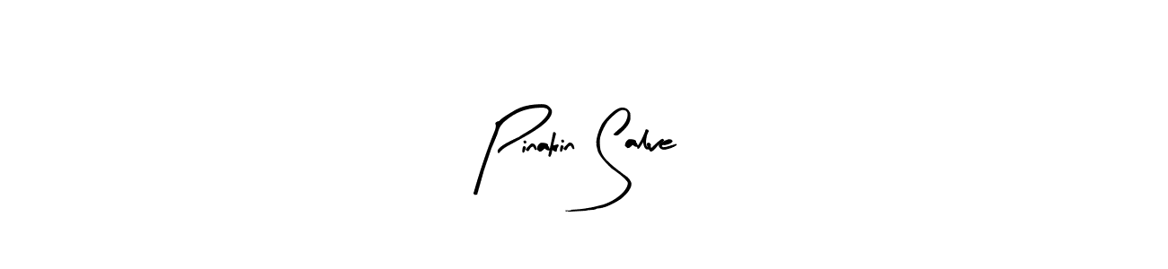 You should practise on your own different ways (Arty Signature) to write your name (Pinakin Salve) in signature. don't let someone else do it for you. Pinakin Salve signature style 8 images and pictures png