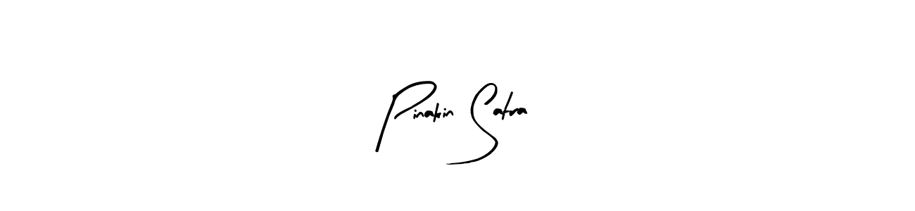 Use a signature maker to create a handwritten signature online. With this signature software, you can design (Arty Signature) your own signature for name Pinakin Satra. Pinakin Satra signature style 8 images and pictures png