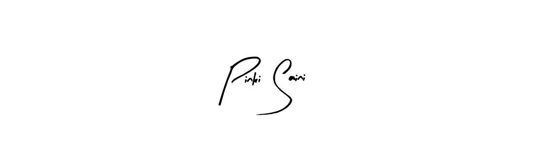 Use a signature maker to create a handwritten signature online. With this signature software, you can design (Arty Signature) your own signature for name Pinki Saini. Pinki Saini signature style 8 images and pictures png