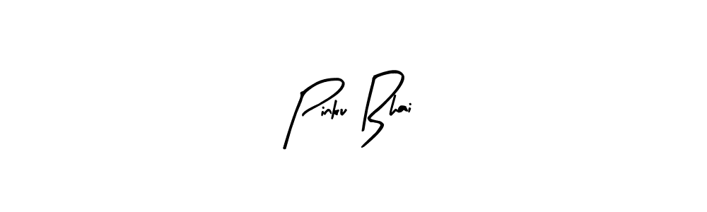 Design your own signature with our free online signature maker. With this signature software, you can create a handwritten (Arty Signature) signature for name Pinku Bhai. Pinku Bhai signature style 8 images and pictures png