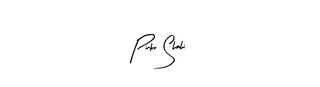 Use a signature maker to create a handwritten signature online. With this signature software, you can design (Arty Signature) your own signature for name Pinku Shahi. Pinku Shahi signature style 8 images and pictures png