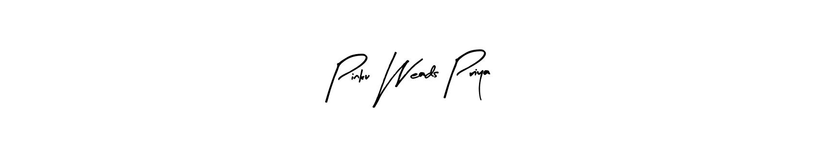 Pinku Weads Priya stylish signature style. Best Handwritten Sign (Arty Signature) for my name. Handwritten Signature Collection Ideas for my name Pinku Weads Priya. Pinku Weads Priya signature style 8 images and pictures png