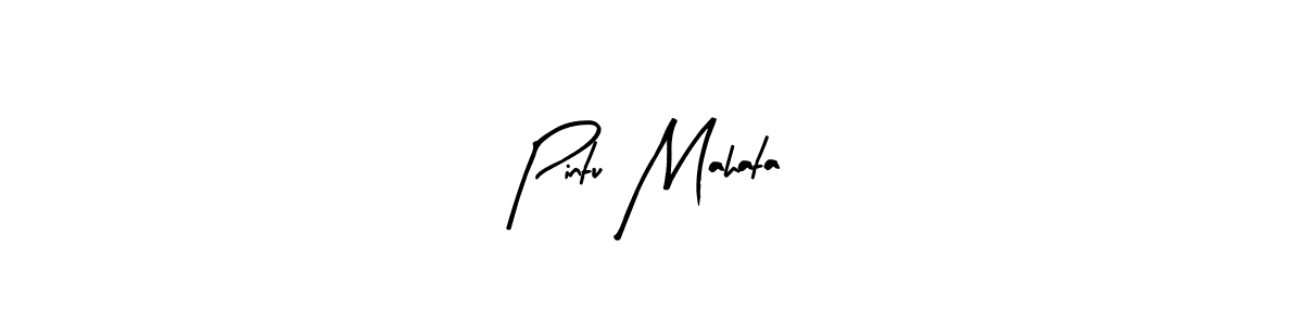 Also You can easily find your signature by using the search form. We will create Pintu Mahata name handwritten signature images for you free of cost using Arty Signature sign style. Pintu Mahata signature style 8 images and pictures png