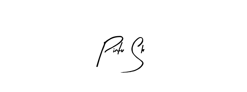 if you are searching for the best signature style for your name Pintu Sk. so please give up your signature search. here we have designed multiple signature styles  using Arty Signature. Pintu Sk signature style 8 images and pictures png