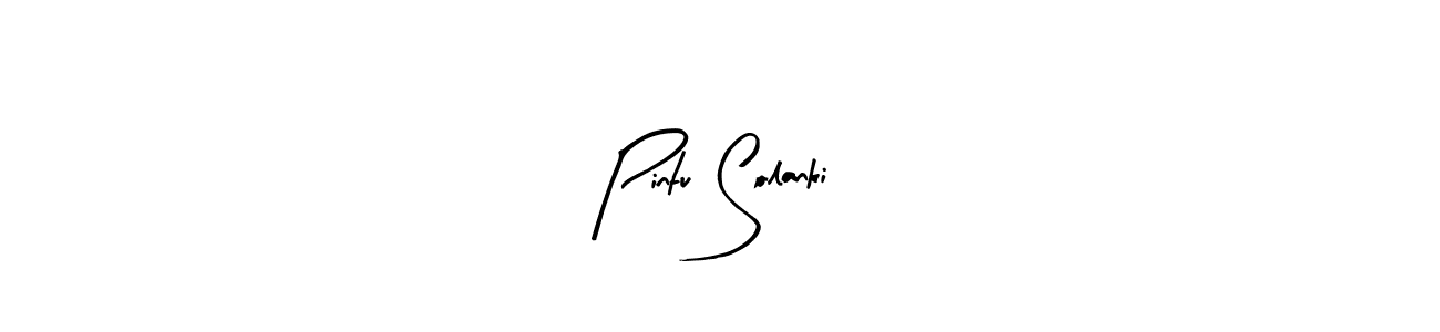 How to make Pintu Solanki name signature. Use Arty Signature style for creating short signs online. This is the latest handwritten sign. Pintu Solanki signature style 8 images and pictures png