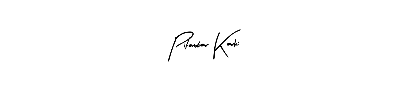 Pitambar Karki stylish signature style. Best Handwritten Sign (Arty Signature) for my name. Handwritten Signature Collection Ideas for my name Pitambar Karki. Pitambar Karki signature style 8 images and pictures png