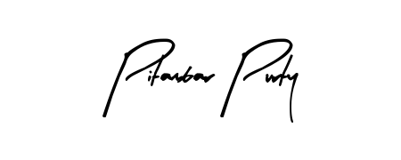 Looking for an artistic signature for Pitambar Purty? The Arty Signature calligraphy style gives a sophisticated flow suitable for business cards and emails. Pitambar Purty signature style 8 images and pictures png