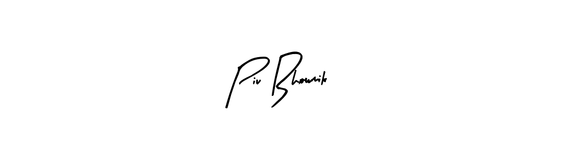 Also we have Piu Bhowmik name is the best signature style. Create professional handwritten signature collection using Arty Signature autograph style. Piu Bhowmik signature style 8 images and pictures png