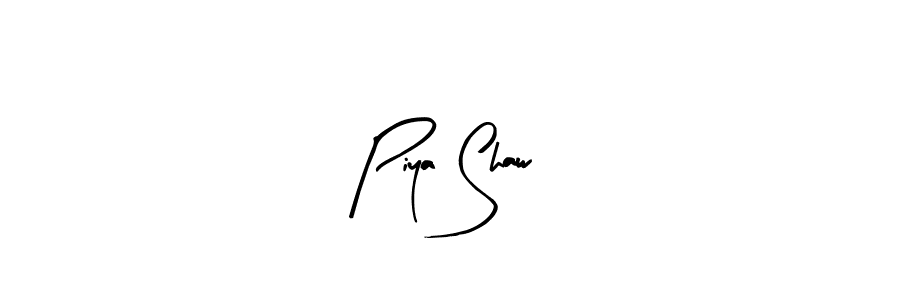 Make a beautiful signature design for name Piya Shaw. Use this online signature maker to create a handwritten signature for free. Piya Shaw signature style 8 images and pictures png