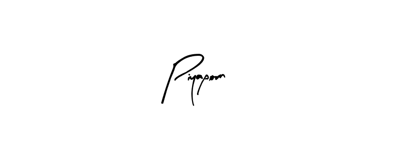 Piyaporn stylish signature style. Best Handwritten Sign (Arty Signature) for my name. Handwritten Signature Collection Ideas for my name Piyaporn. Piyaporn signature style 8 images and pictures png