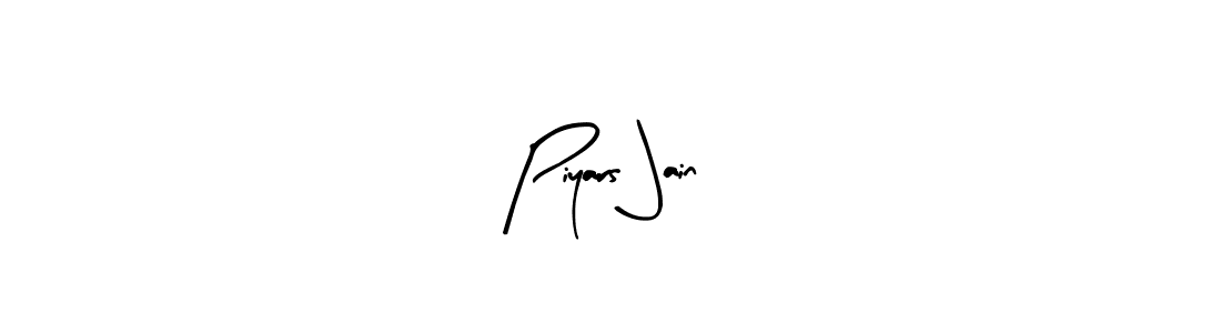 Create a beautiful signature design for name Piyars Jain. With this signature (Arty Signature) fonts, you can make a handwritten signature for free. Piyars Jain signature style 8 images and pictures png