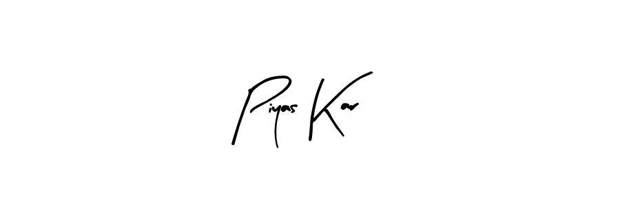 How to make Piyas Kar name signature. Use Arty Signature style for creating short signs online. This is the latest handwritten sign. Piyas Kar signature style 8 images and pictures png