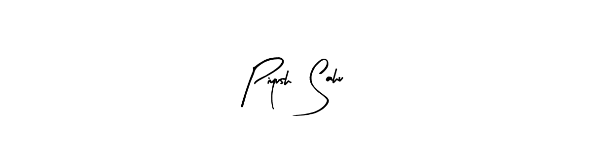 Best and Professional Signature Style for Piyush  Sahu. Arty Signature Best Signature Style Collection. Piyush  Sahu signature style 8 images and pictures png