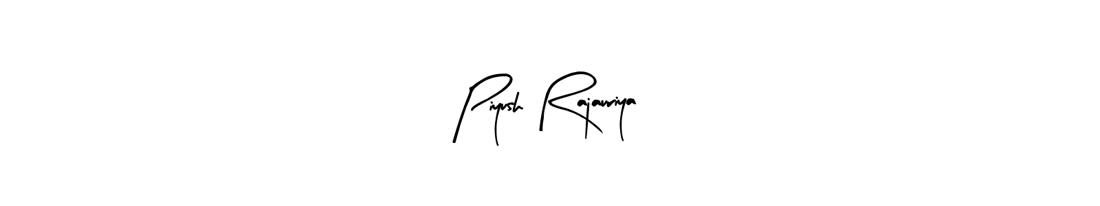 Create a beautiful signature design for name Piyush Rajauriya. With this signature (Arty Signature) fonts, you can make a handwritten signature for free. Piyush Rajauriya signature style 8 images and pictures png