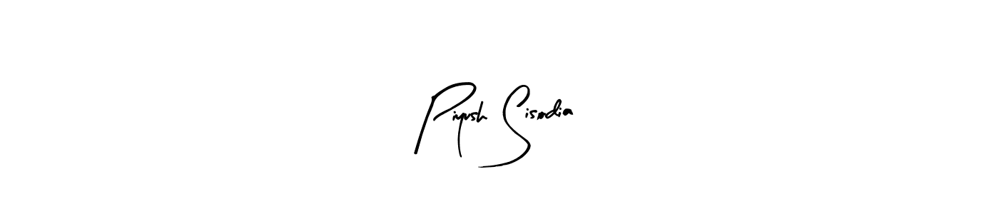 You should practise on your own different ways (Arty Signature) to write your name (Piyush Sisodia) in signature. don't let someone else do it for you. Piyush Sisodia signature style 8 images and pictures png