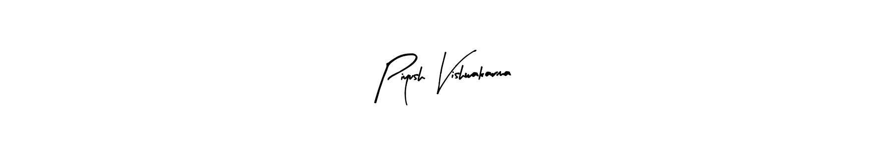 Use a signature maker to create a handwritten signature online. With this signature software, you can design (Arty Signature) your own signature for name Piyush Vishwakarma. Piyush Vishwakarma signature style 8 images and pictures png