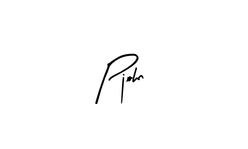 Make a beautiful signature design for name Pjohn. With this signature (Arty Signature) style, you can create a handwritten signature for free. Pjohn signature style 8 images and pictures png