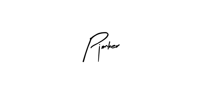How to make Pjonker signature? Arty Signature is a professional autograph style. Create handwritten signature for Pjonker name. Pjonker signature style 8 images and pictures png